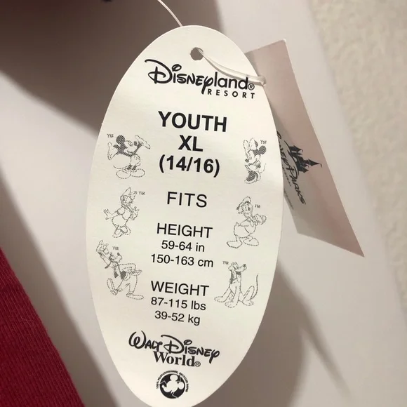 Disney Parks Boys XL Mickey 1971 Stamp Trim Crew Short Sleeve T-Shirt - Picture 5 of 7